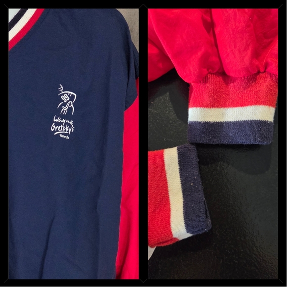 Vintage Wayne Gretzky V-Neck Pullover Jacket - Picture 2 of 3